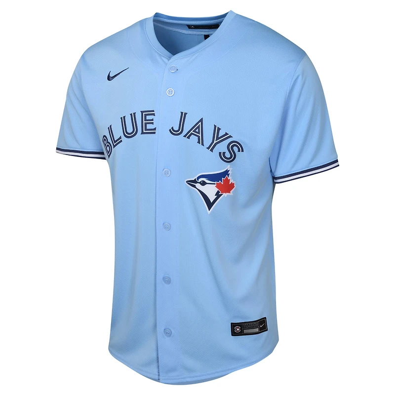 Maillot de joueur alternatif limité Nike pour jeunes Vladimir Guerrero Jr., bleu poudre