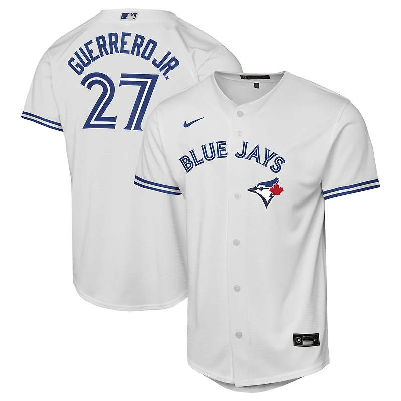 Maillot domicile Nike Vladimir Guerrero Jr. blanc des Blue Jays de Toronto pour jeunes