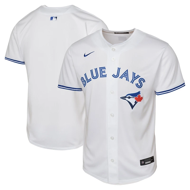Maillot Nike blanc à domicile des Blue Jays de Toronto pour jeune joueur