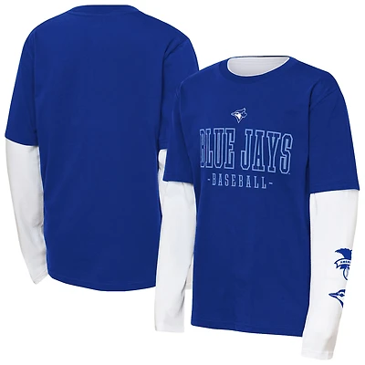 Youth Outerstuff Blue Toronto Jays 3-in-1 Score Combo T-Shirt Set