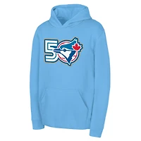 Youth Outerstuff  Light Blue Toronto Jays 50th Season Fleece Hoodie