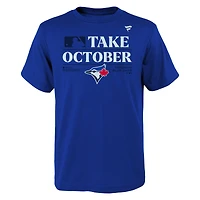 Youth Royal Toronto Blue Jays 2023 Postseason Locker Room T-Shirt