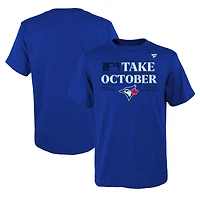 Youth Royal Toronto Blue Jays 2023 Postseason Locker Room T-Shirt