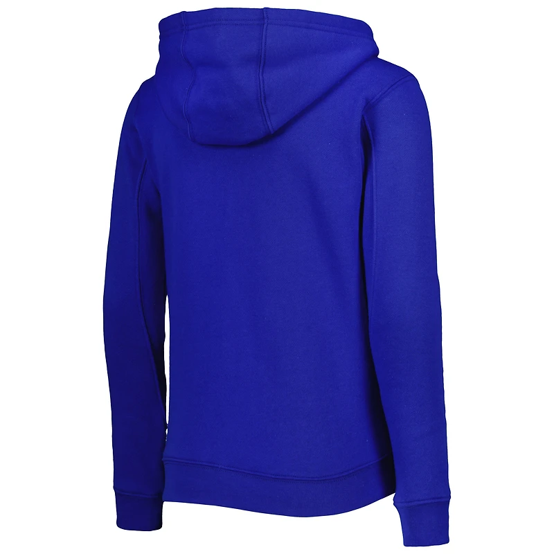 Youth Royal Toronto Blue Jays Wordmark Full-Zip Fleece Hoodie