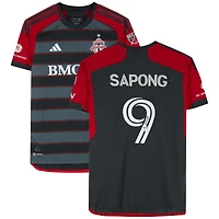 Maillot noir #9 autographié par C.J. Sapong du Toronto FC lors de la saison 2023 de la MLS