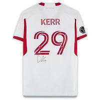 Maillot adidas blanc dédicacé par Deandre Kerr du Toronto FC, numéro 29, utilisé lors de la saison 2024 de la MLS - Taille L