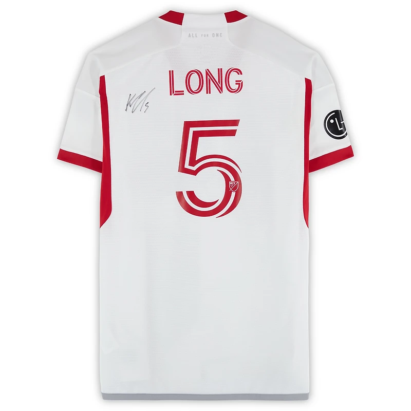 Maillot adidas blanc dédicacé n° 5 de Kevin Long, Toronto FC, saison 2024 de la MLS - Taille L