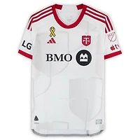 Maillot adidas blanc dédicacé n° 5 de Kevin Long, Toronto FC, saison 2024 de la MLS - Taille L