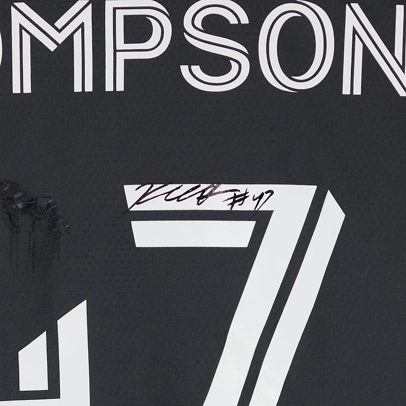 Maillot adidas noir dédicacé par Kosi Thompson du Toronto FC, numéro 47, utilisé lors de la saison 2024 de la MLS - Taille M
