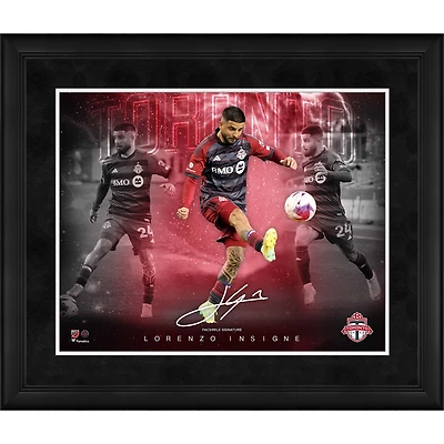 Collage encadré des étoiles du match de Lorenzo Insigne Toronto FC 16" x 20" - Signature fac-similé