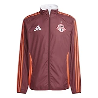 Veste réversible à glissière complète Anthem rouge Toronto FC 2025 pour homme adidas