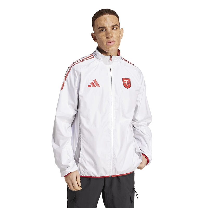 Men's adidas  Red Toronto FC 2025 Reversible Full-Zip Raglan Anthem Jacket