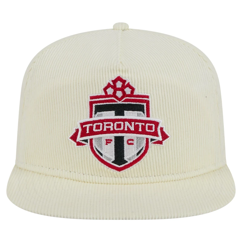 Men's New Era Cream Toronto FC 2025 Kickoff Snapback Golfer Hat