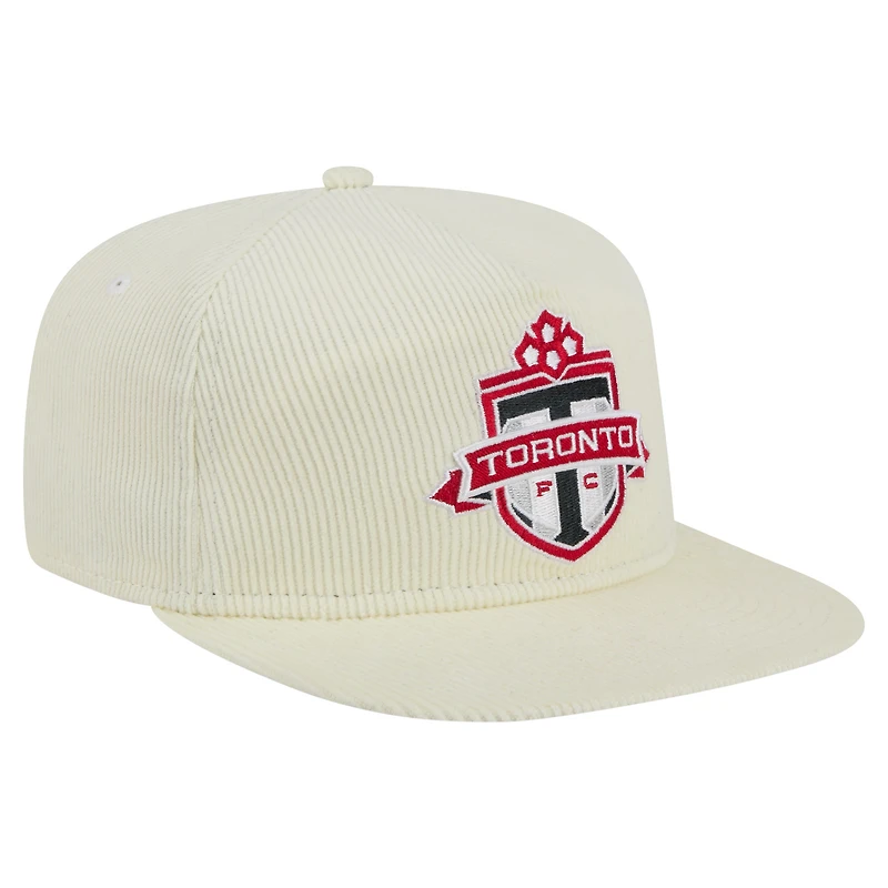 Men's New Era Cream Toronto FC 2025 Kickoff Snapback Golfer Hat
