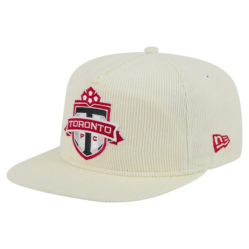 Men's New Era Cream Toronto FC 2025 Kickoff Snapback Golfer Hat