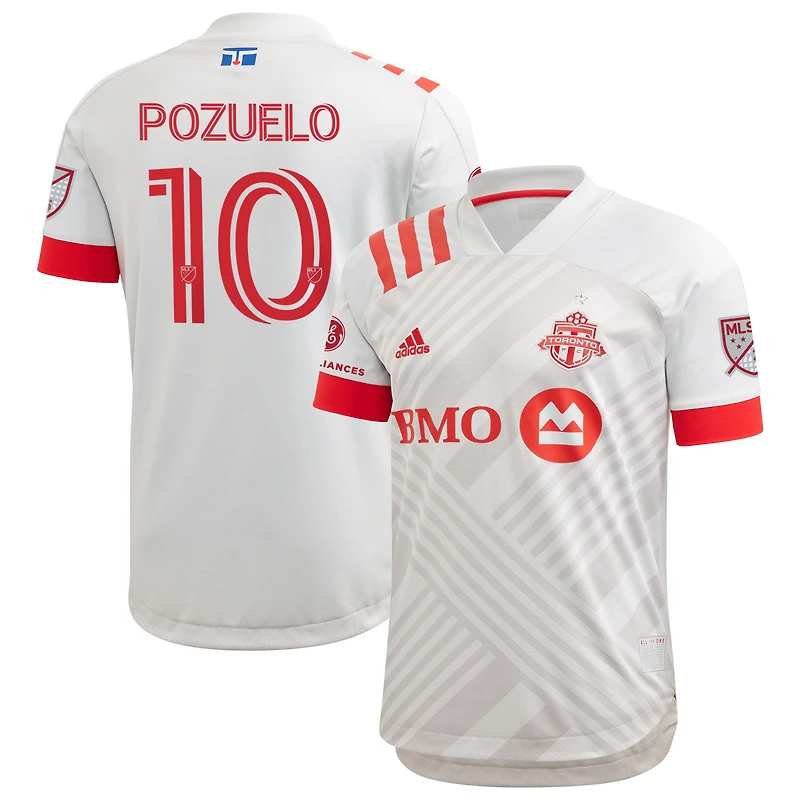 Homme adidas Alejandro Pozuelo Gris Toronto FC 2020 TFC Unity - Maillot de joueur authentique