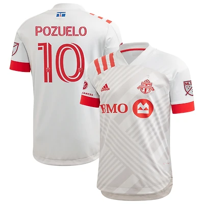 Homme adidas Alejandro Pozuelo Gris Toronto FC 2020 TFC Unity - Maillot de joueur authentique