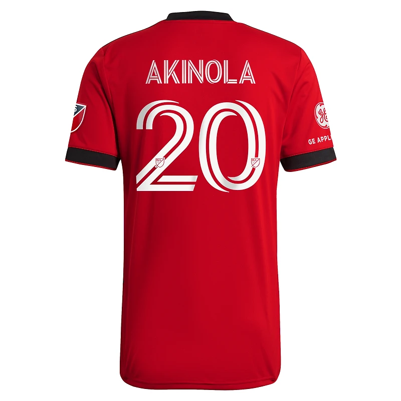 Men's adidas Ayo Akinola Red Toronto FC 2021 A41 - Authentic Player Jersey