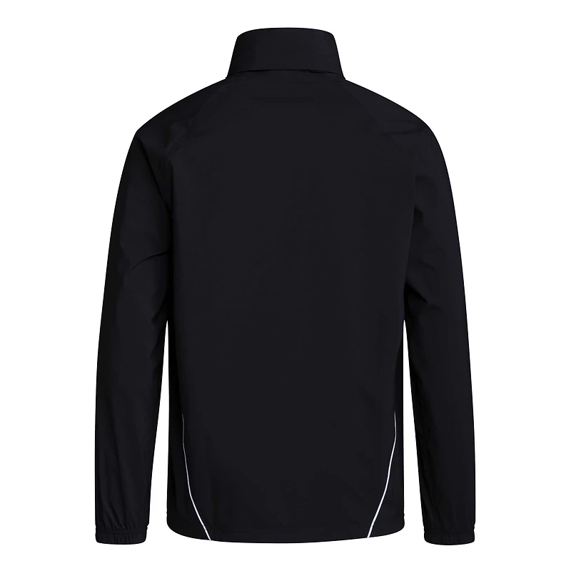 Veste de pluie entièrement zippée adidas Toronto FC Tiro 24 Raglan RAIN.RDY pour hommes, noire