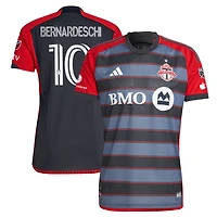 Men's adidas Federico Bernardeschi Gray Toronto FC 2023 Club Kit - Authentic Player Jersey