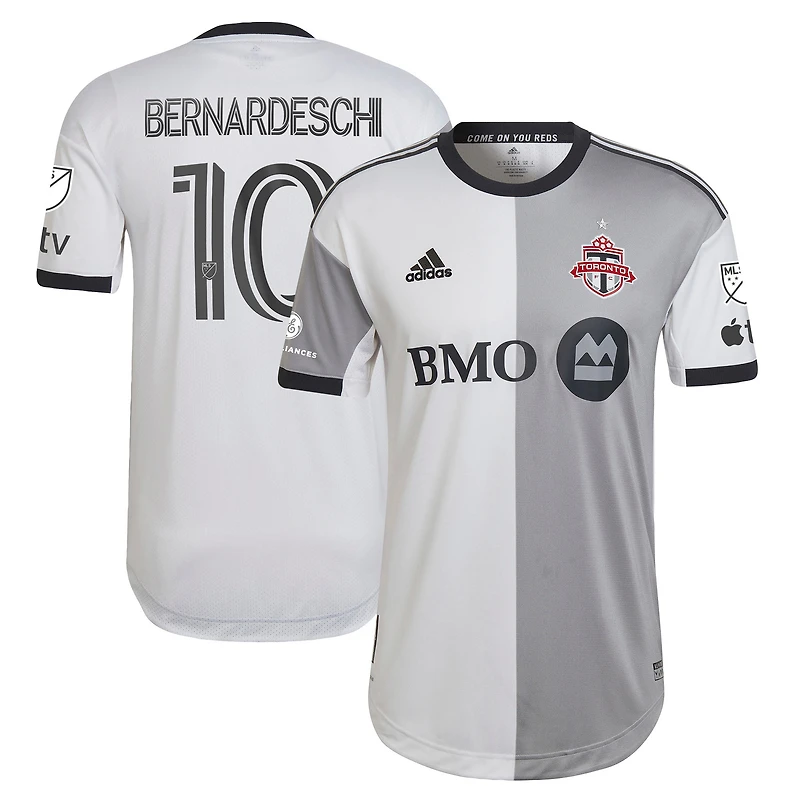 Men's adidas Federico Bernardeschi White Toronto FC 2023 Community Kit - Authentic Player Jersey