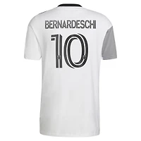 Maillot communautaire adidas Federico Bernardeschi pour homme, blanc, Toronto FC 2023 - de joueur réplique