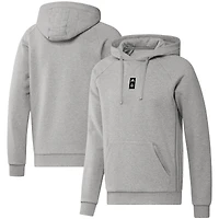 Men's adidas Heathered Gray Toronto FC Travel Raglan - Pullover Hoodie