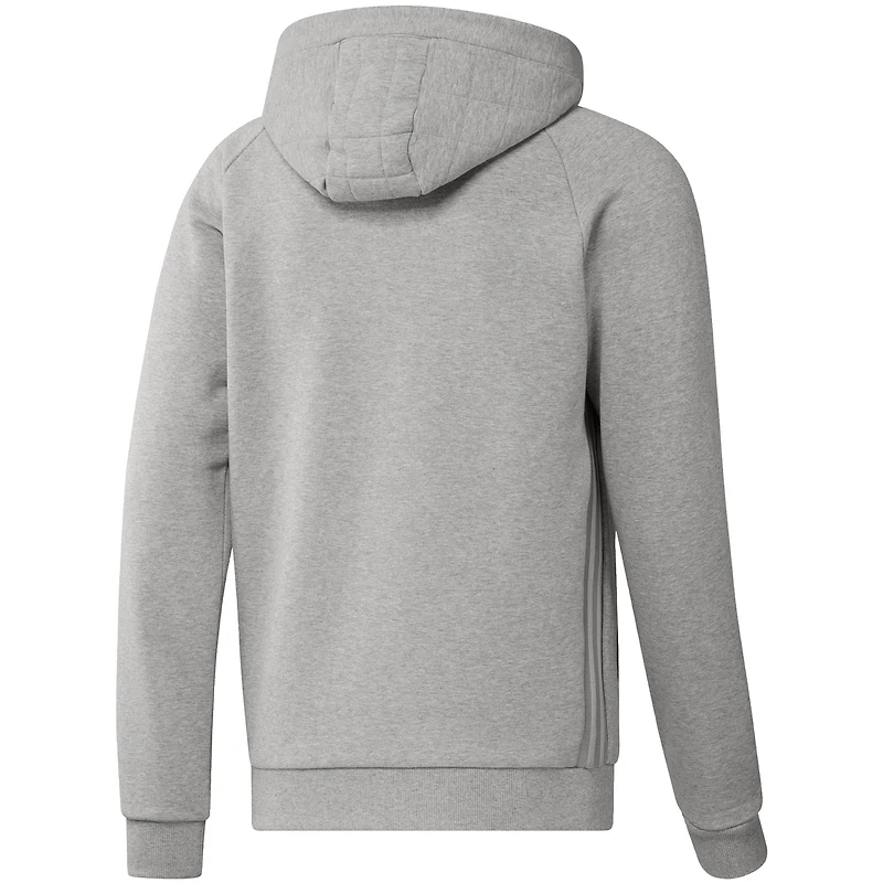 Men's adidas Heathered Gray Toronto FC Travel Raglan - Pullover Hoodie