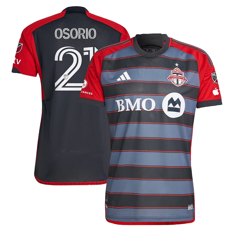 Maillot de club Toronto FC 2023 adidas Jonathan Osorio gris pour homme - joueur authentique