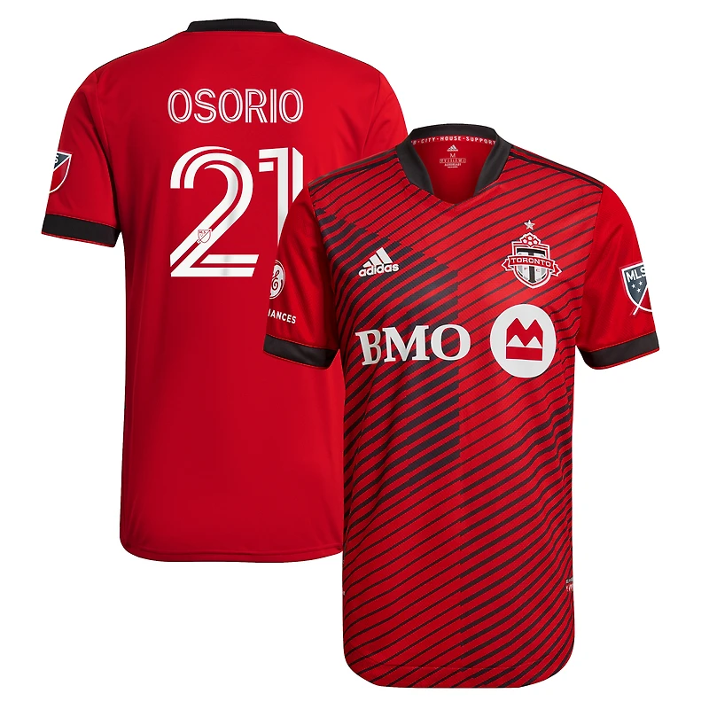 Homme adidas Jonathan Osorio Rouge Toronto FC 2021 A41 - Maillot de joueur authentique
