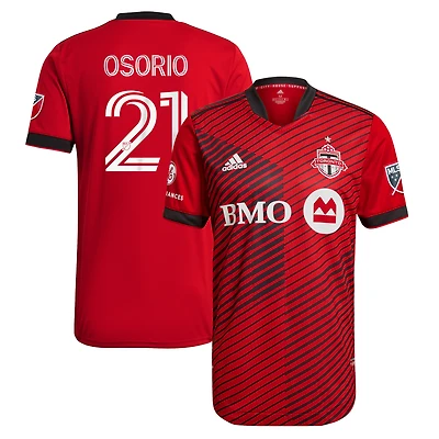 Homme adidas Jonathan Osorio Rouge Toronto FC 2021 A41 - Maillot de joueur authentique