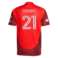Men's adidas Jonathan Osorio Red Toronto FC 2025 Club Kit Authentic Player Jersey