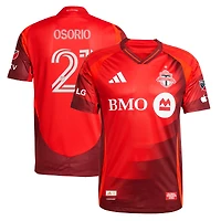 Men's adidas Jonathan Osorio Red Toronto FC 2025 Club Kit Authentic Player Jersey
