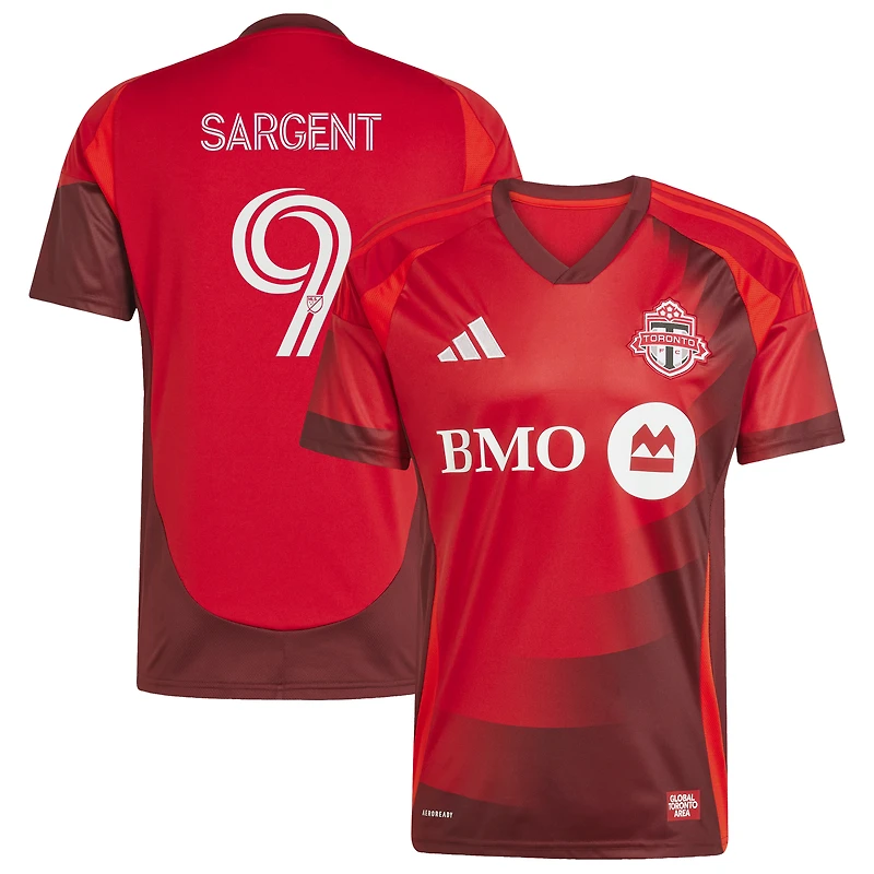 Men's adidas Josh Sargent Red Toronto FC 2025 Club Kit Replica Jersey