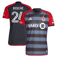 Men's adidas Lorenzo Insigne Gray Toronto FC 2023 Club Kit Authentic Player Jersey
