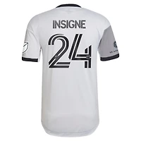 Adidas Lorenzo Insigne pour homme Blanc/Gris Toronto FC 2022 Secondaire - Maillot de joueur authentique