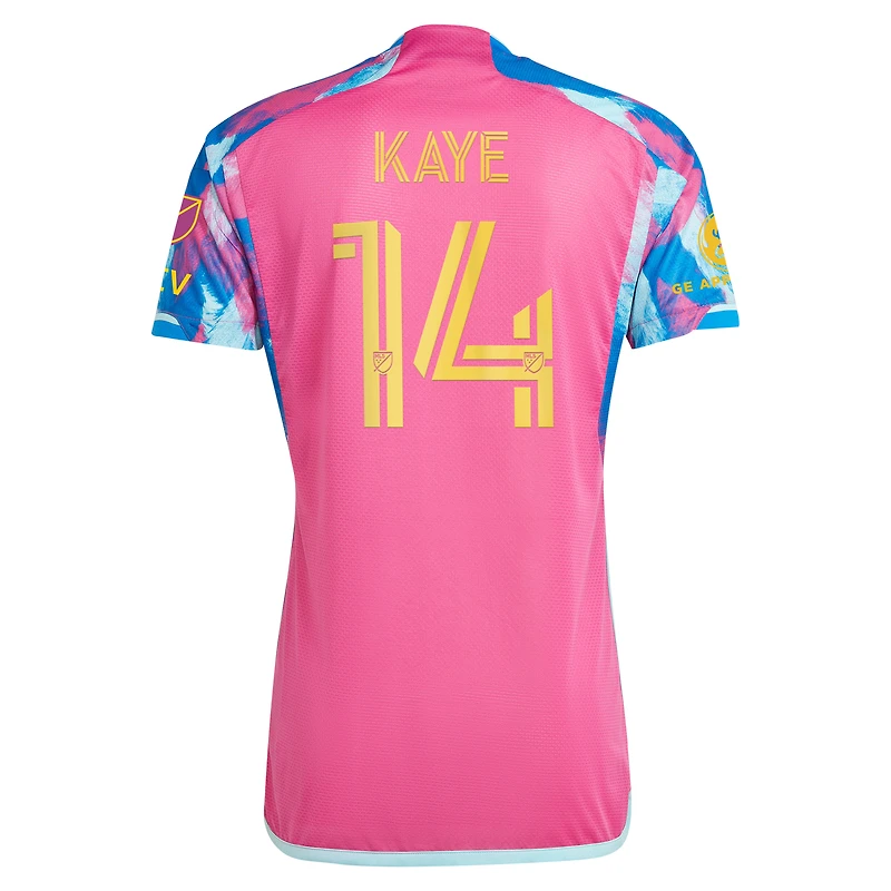 Men's adidas Mark-Anthony Kaye Pink Toronto FC 2023 The Energy Kit Authentic Player Jersey