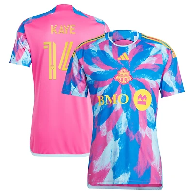 Men's adidas Mark-Anthony Kaye Pink Toronto FC 2023 The Energy Kit Replica Player Jersey