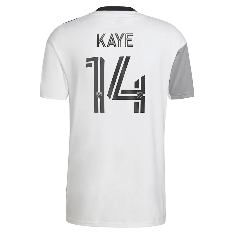 Maillot communautaire Toronto FC 2023 adidas Mark-Anthony Kaye blanc pour homme - de joueur réplique