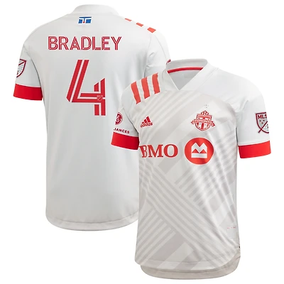 Adidas Michael Bradley pour hommes, gris Toronto FC 2020 TFC Unity - Maillot de joueur authentique