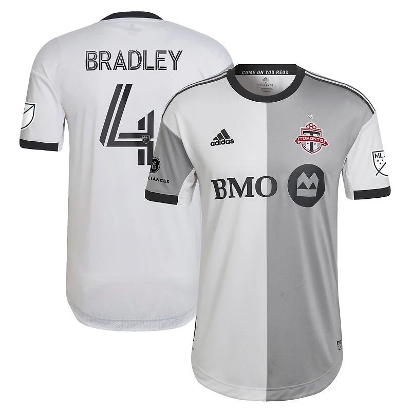 Adidas Michael Bradley Blanc Toronto FC - 2022 Community Kit Authentique Joueur Maillot