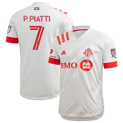 Homme adidas Pablo Piatti Gris Toronto FC 2020 TFC Unity - Maillot de joueur authentique