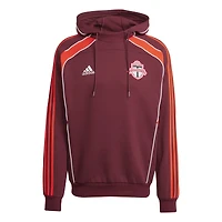Men's adidas Red Toronto FC 2025 Travel Pullover Hoodie
