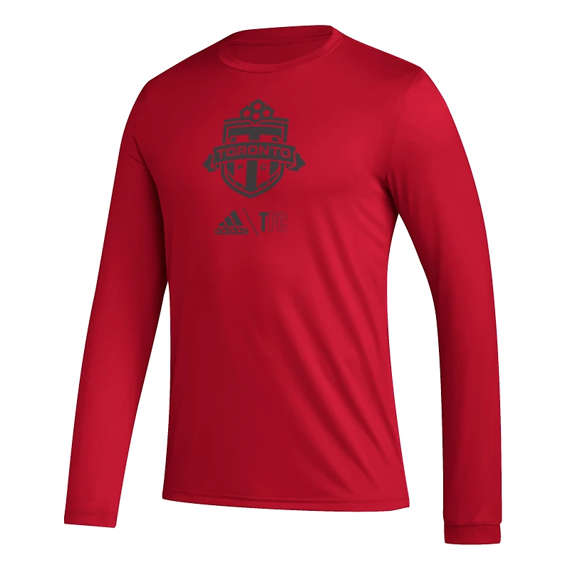 T-shirt à manches longues adidas Toronto FC Lockup rouge pour homme