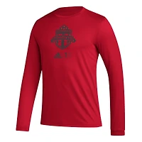 T-shirt à manches longues adidas Toronto FC Lockup rouge pour homme