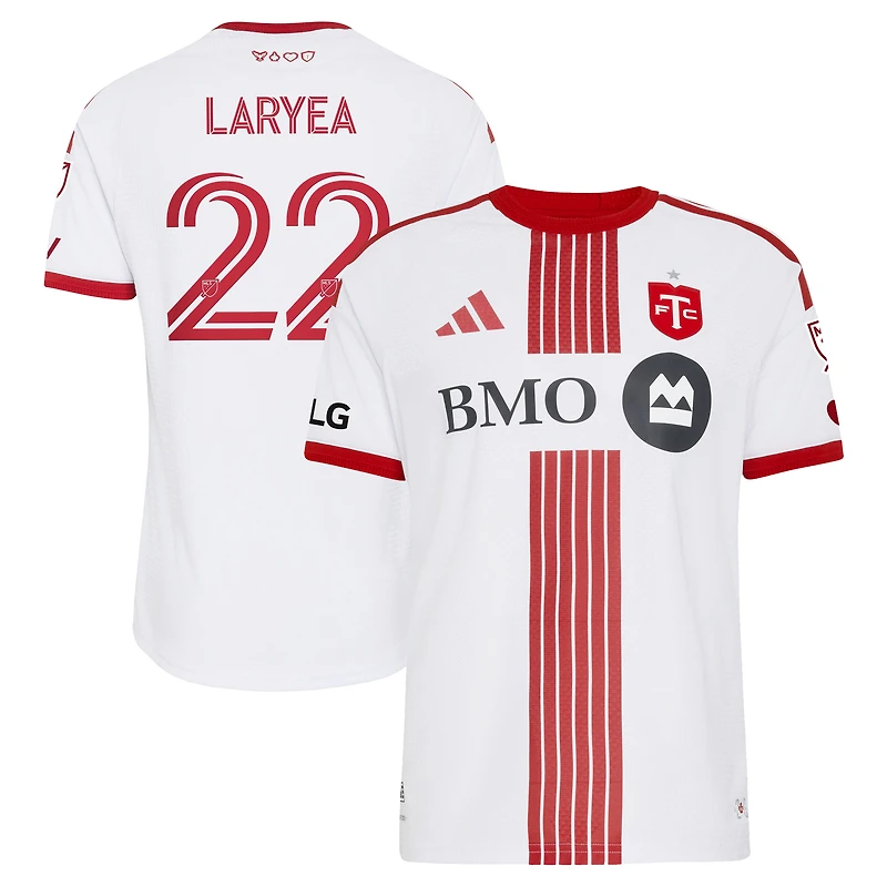Men's adidas Richie Laryea White Toronto FC 2026 Winter Kit On-Field Authentic Patch Jersey