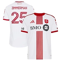 Maillot authentique porté sur le terrain par Walker Zimmerman, blanc, Toronto FC, hiver 2026, adidas.