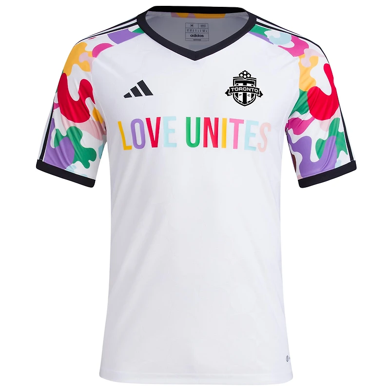 Men's adidas White Toronto FC 2023 Pride Pre-Match Top