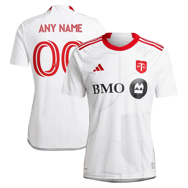 Maillot personnalisé adidas Toronto FC 2024 GTA Kit Replica pour homme, blanc