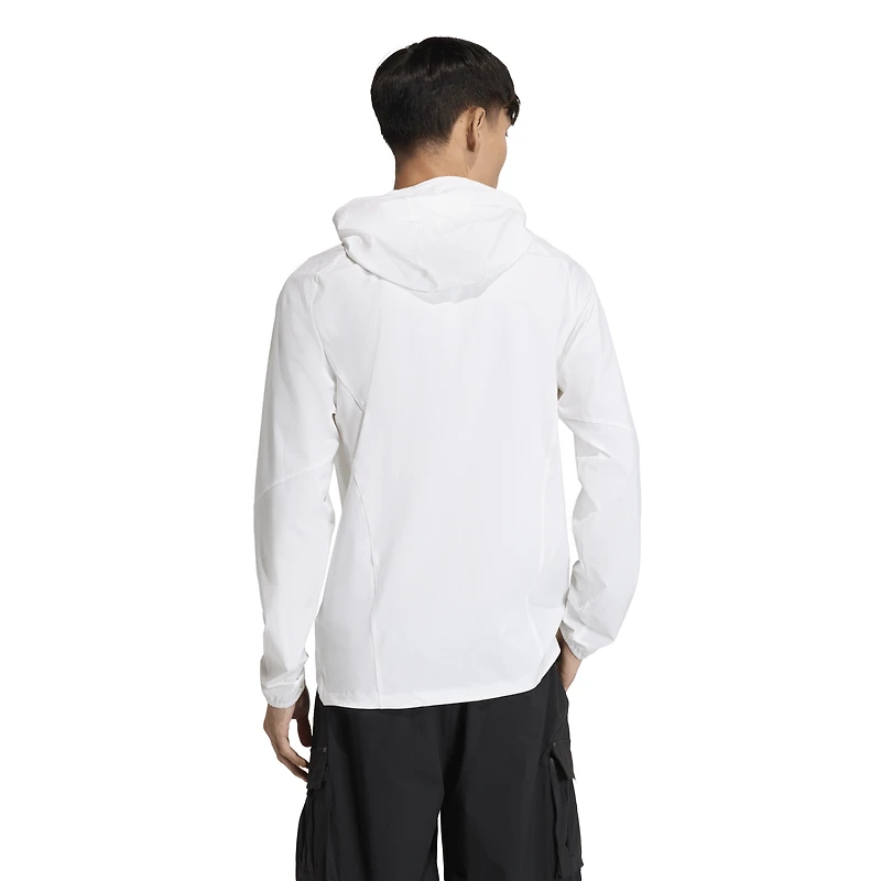 Men's adidas White Toronto FC Tiro Travel Full-Zip Hooded Windbreaker